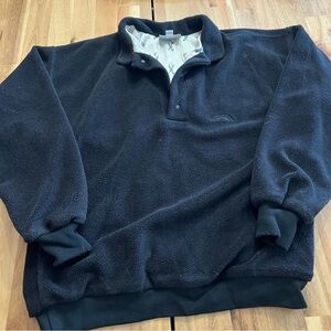 Sun Mountain Sports Golfleece Pullover Fleece Golf Jacket Mens Medium Black